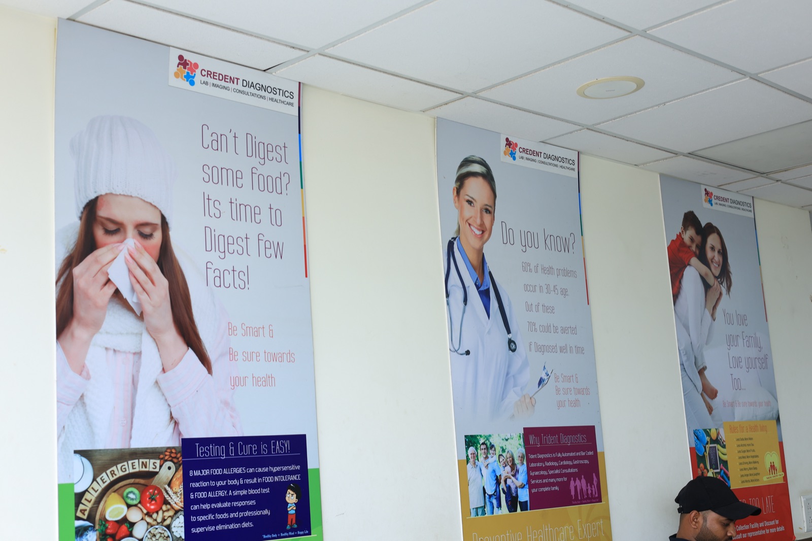 Awareness banners on the wall